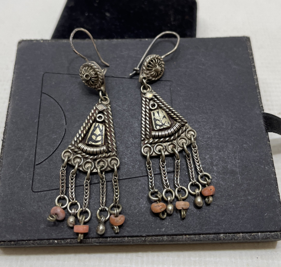 ÖZEL YAPIM ANTİKA SAVATLI KÜPE