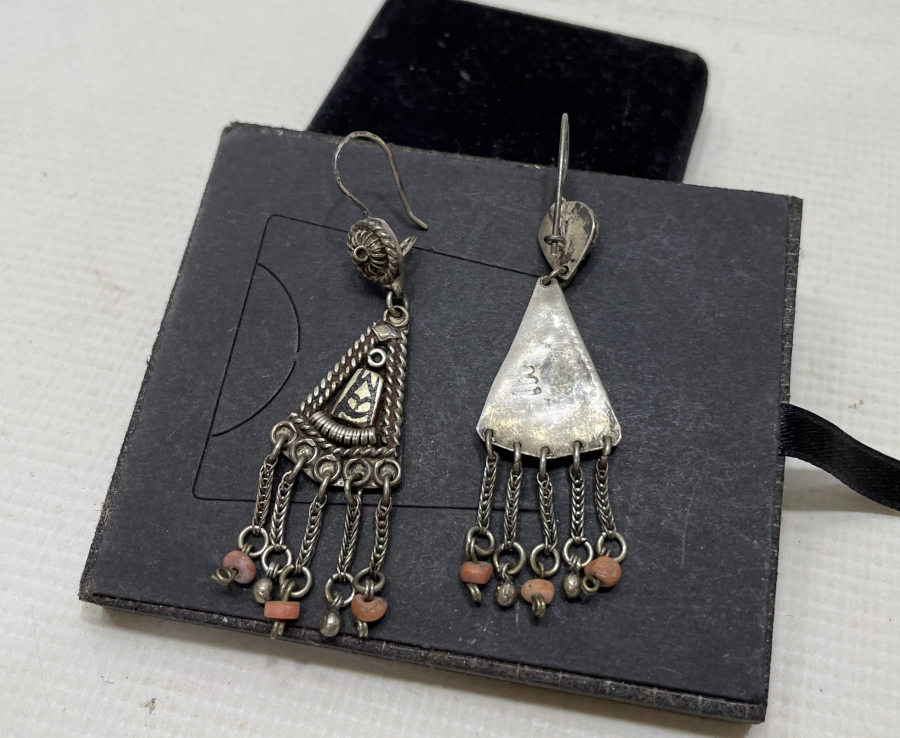 ÖZEL YAPIM ANTİKA SAVATLI KÜPE