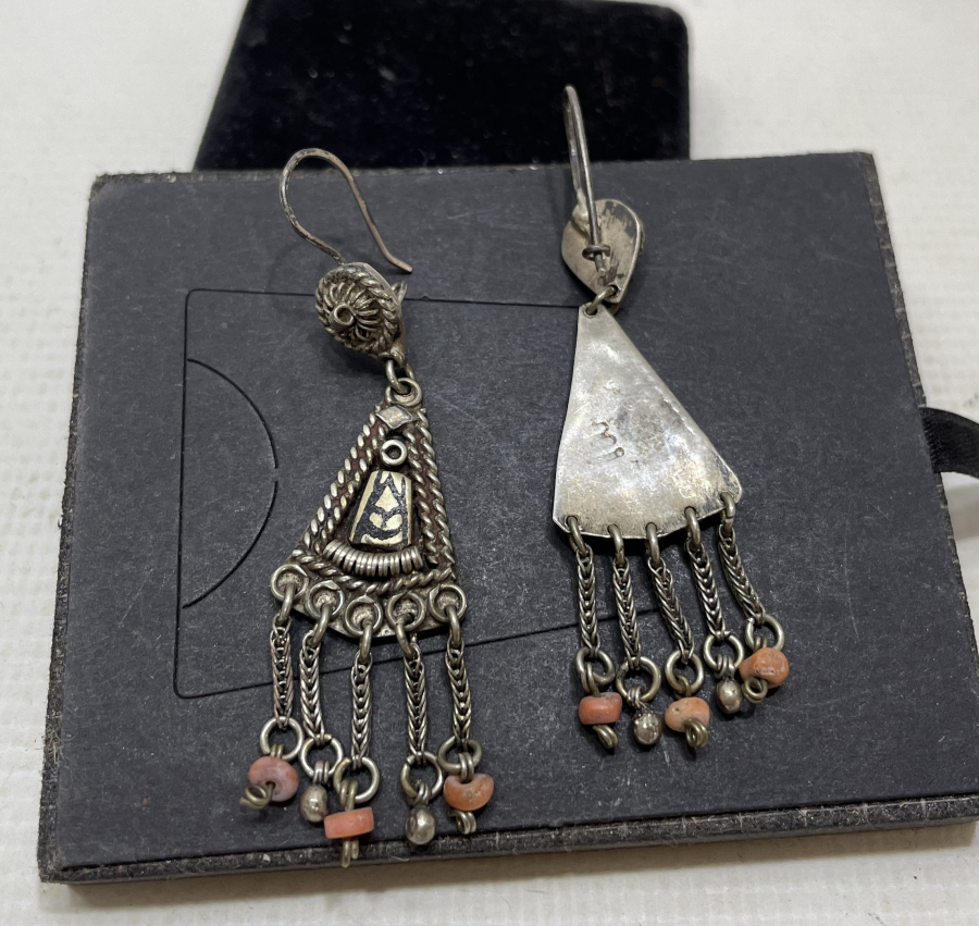 ÖZEL YAPIM ANTİKA SAVATLI KÜPE