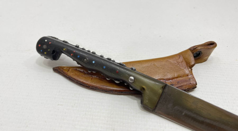 NADİR FORMDA OSMANLI DÖNEMİ KINLI ÇİZME KAMASI