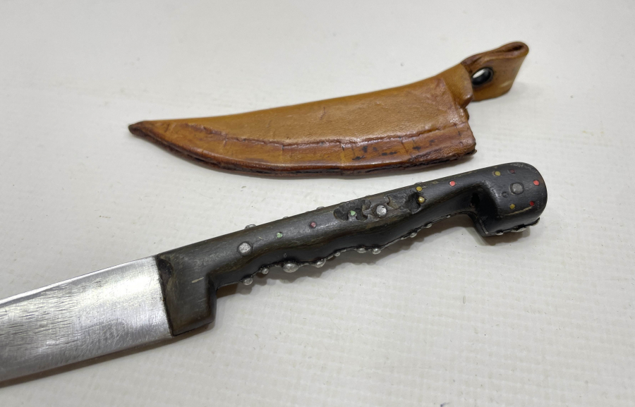 NADİR FORMDA OSMANLI DÖNEMİ KINLI ÇİZME KAMASI