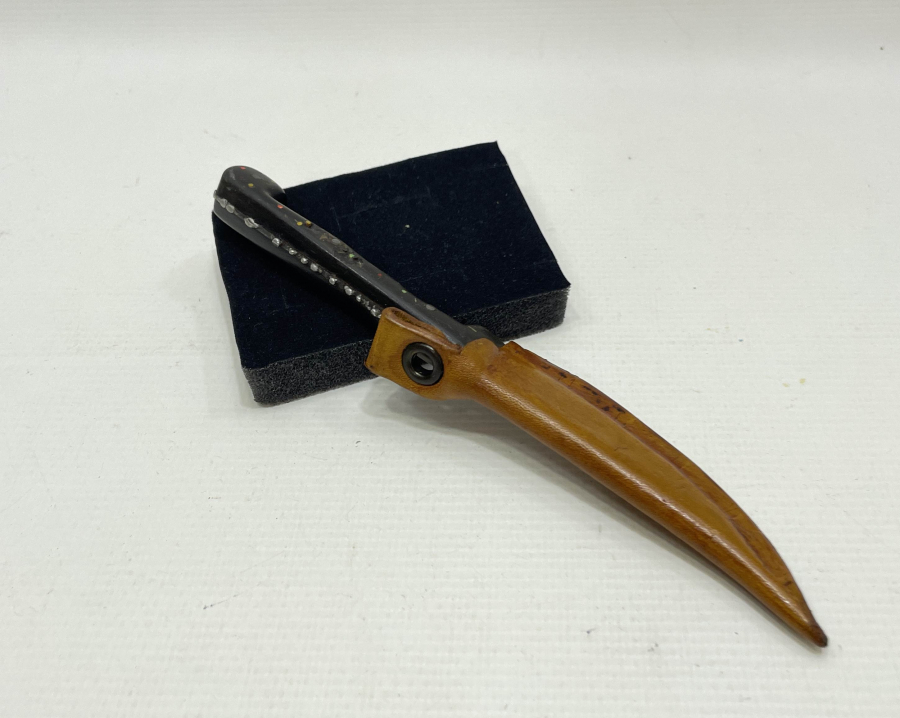 NADİR FORMDA OSMANLI DÖNEMİ KINLI ÇİZME KAMASI