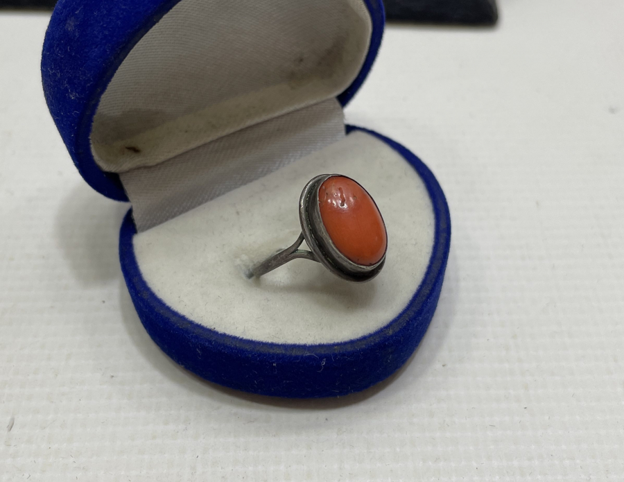 OSMANLI DÖNEMİ MERCAN TAŞLI YÜZÜK