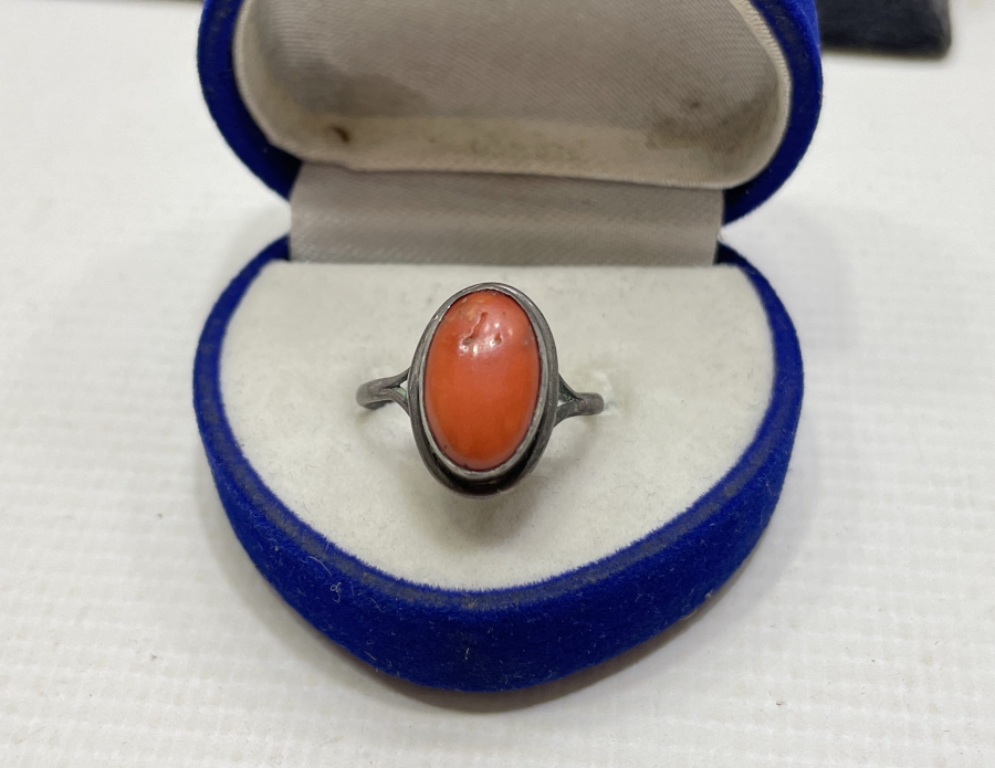 OSMANLI DÖNEMİ MERCAN TAŞLI YÜZÜK