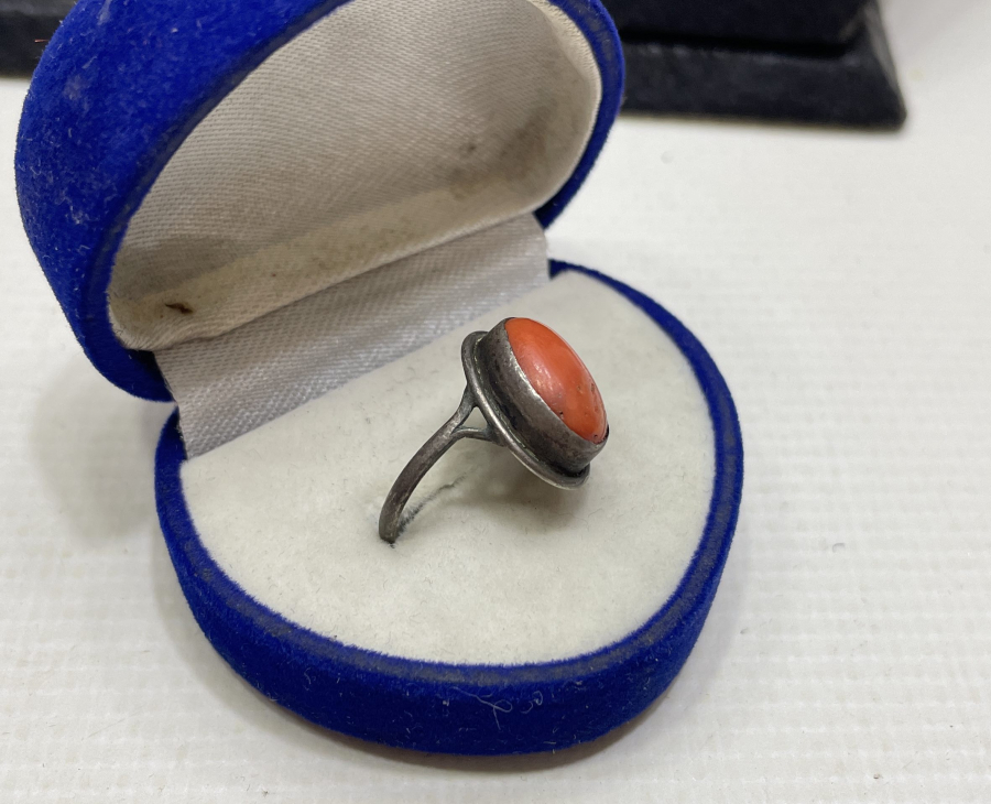 OSMANLI DÖNEMİ MERCAN TAŞLI YÜZÜK