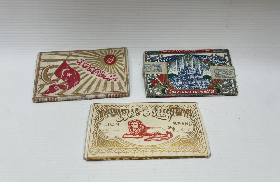 ÜZERLERİ OSMANLICA YAZILI OSMANLI DÖNEMİ SİGARA KAĞIDI LOTU