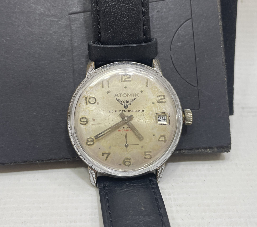 DEVLET DEMİR YOLLARI İÇİN ÖZEL YAPILMIŞ ANTİKA KURMALI KOL SAATİ