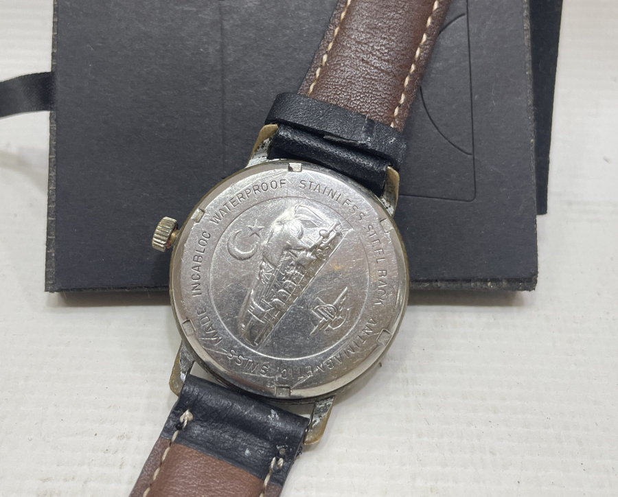 DEVLET DEMİR YOLLARI İÇİN ÖZEL YAPILMIŞ ANTİKA KURMALI KOL SAATİ