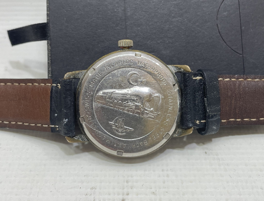 DEVLET DEMİR YOLLARI İÇİN ÖZEL YAPILMIŞ ANTİKA KURMALI KOL SAATİ