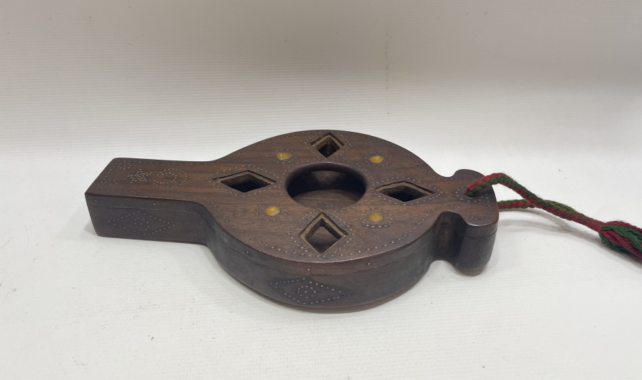 OSMANLI DÖNEMİ AY YILDIZLI NADİR AHŞAP KAHVE SOĞUDANI