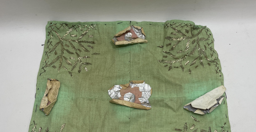 OSMANLI DÖNEMİ GÜMÜŞ TEL KIRMA İŞÇİLİKLİ ÇEVRE