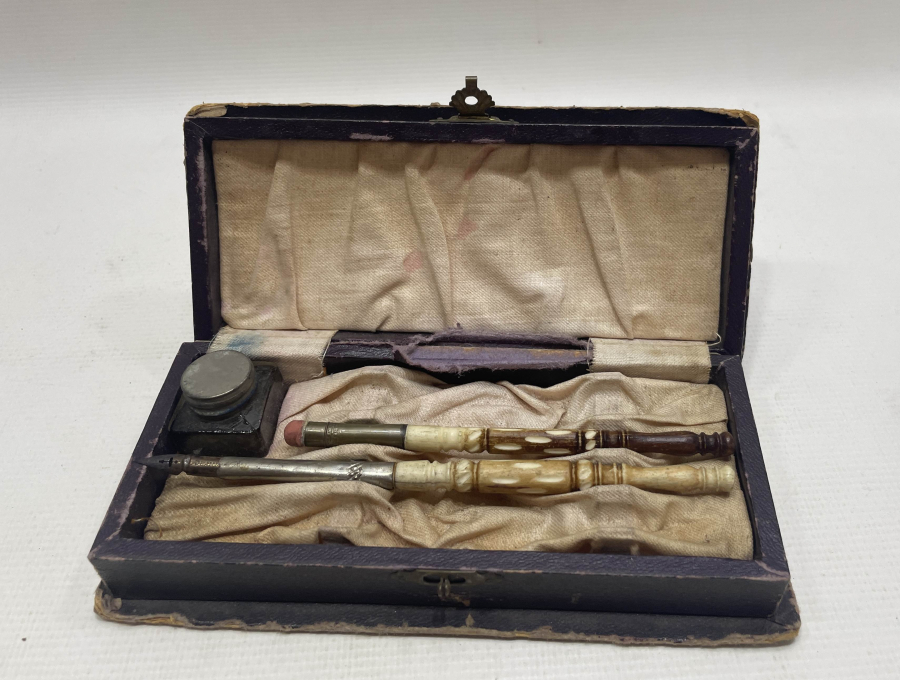 OSMANLI DÖNEMİ ORJİNAL KUTUSUNDA YAZI TAKIMI