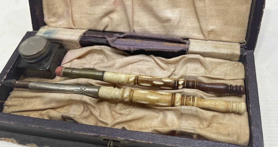 OSMANLI DÖNEMİ ORJİNAL KUTUSUNDA YAZI TAKIMI