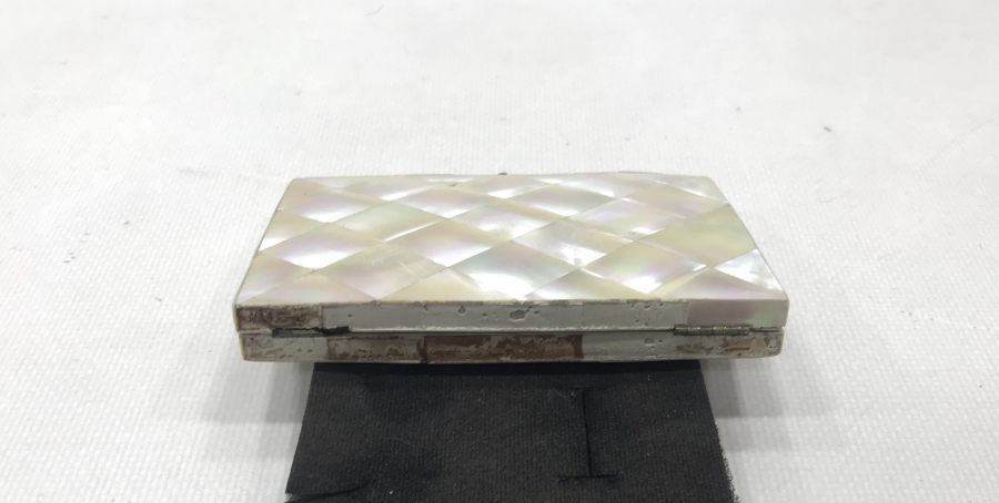 OSMANLI DÖNEMİ SEDEF VE GÜMÜŞ İŞÇİLİKLİ NADİR LEVANTEN İŞİ CÜZDAN