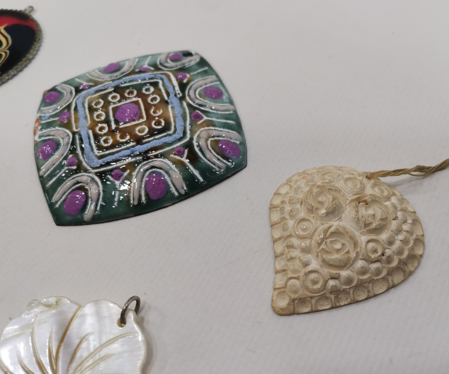 ÖZEL YAPIM ANTİKA KOLYE UCU LOTU