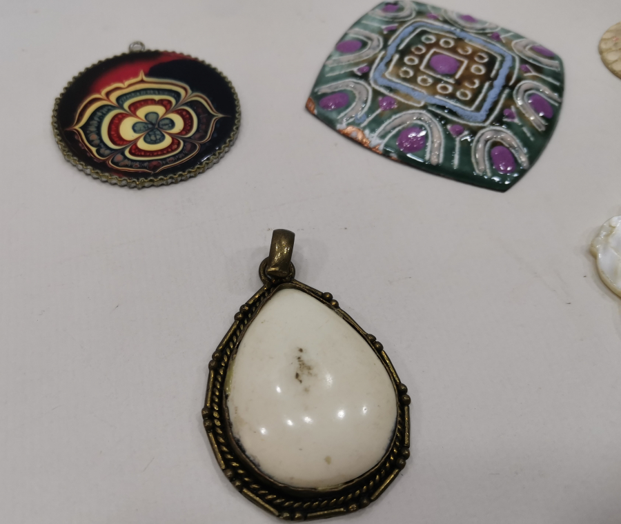 ÖZEL YAPIM ANTİKA KOLYE UCU LOTU