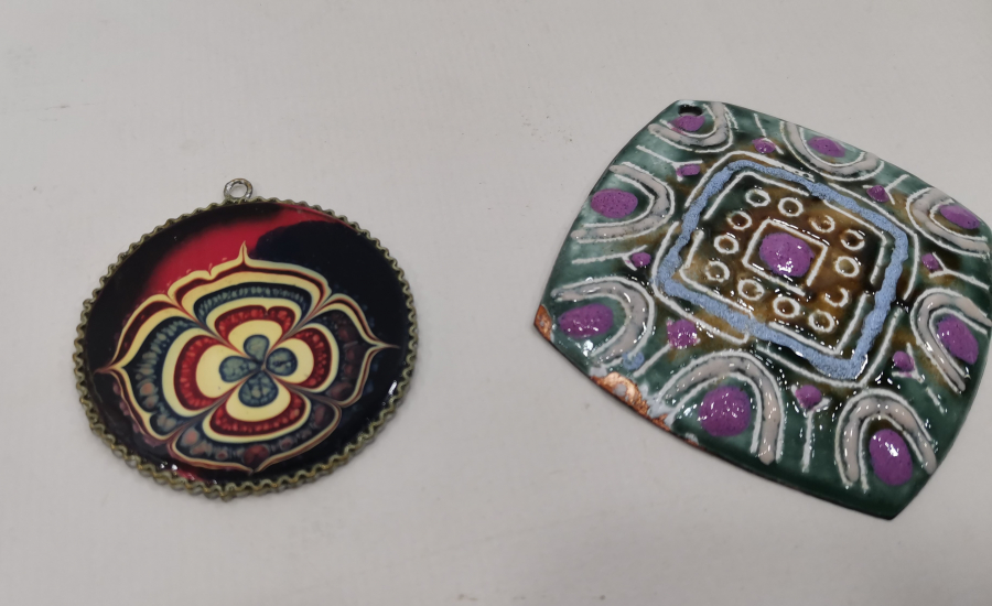 ÖZEL YAPIM ANTİKA KOLYE UCU LOTU