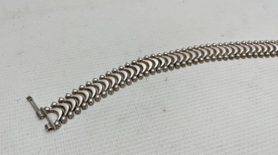 ÖZEL YAPIM BAKLALI GÜMÜŞ BİNDALLI BİLEKLİĞİ