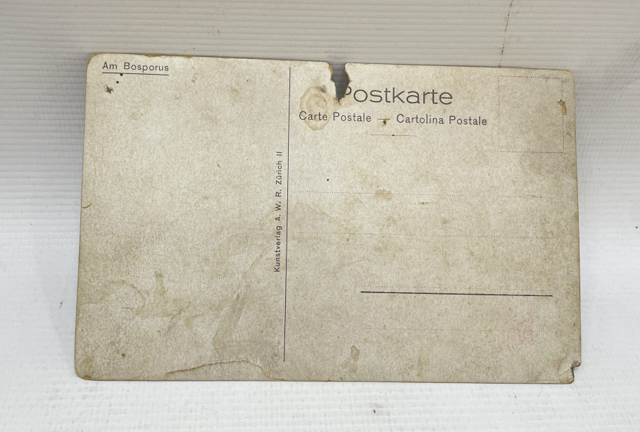 İSTANBUL BOĞAZI GÖRSELLİ OSMANLI DÖNEMİ KARTPOSTAL