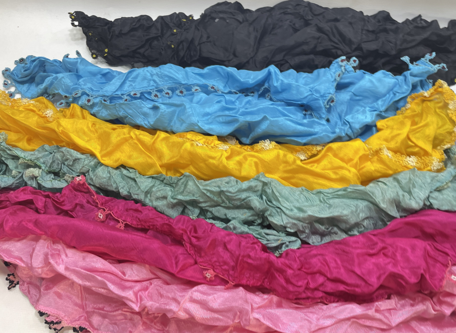 İZMİR BERGAMA YÖRESİ TAM TAKIM İPEKLİ GELİN KREPLERİ