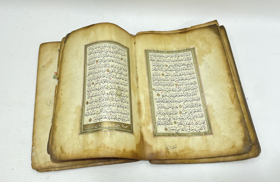 OSMANLI DÖNEMİ ALTIN TEZHİPLİ EL YAZMA KUR'AN - I KERİM 