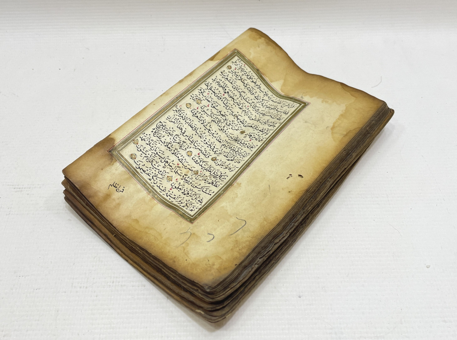 OSMANLI DÖNEMİ ALTIN TEZHİPLİ EL YAZMA KUR'AN - I KERİM 