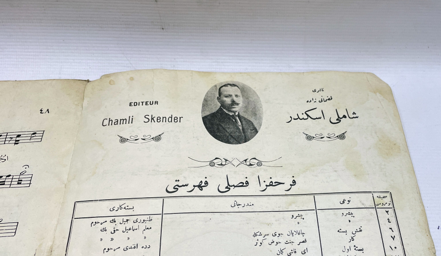 OSMANLI DÖNEMİ ŞAMLI İSKENDER NOTA KİTABI