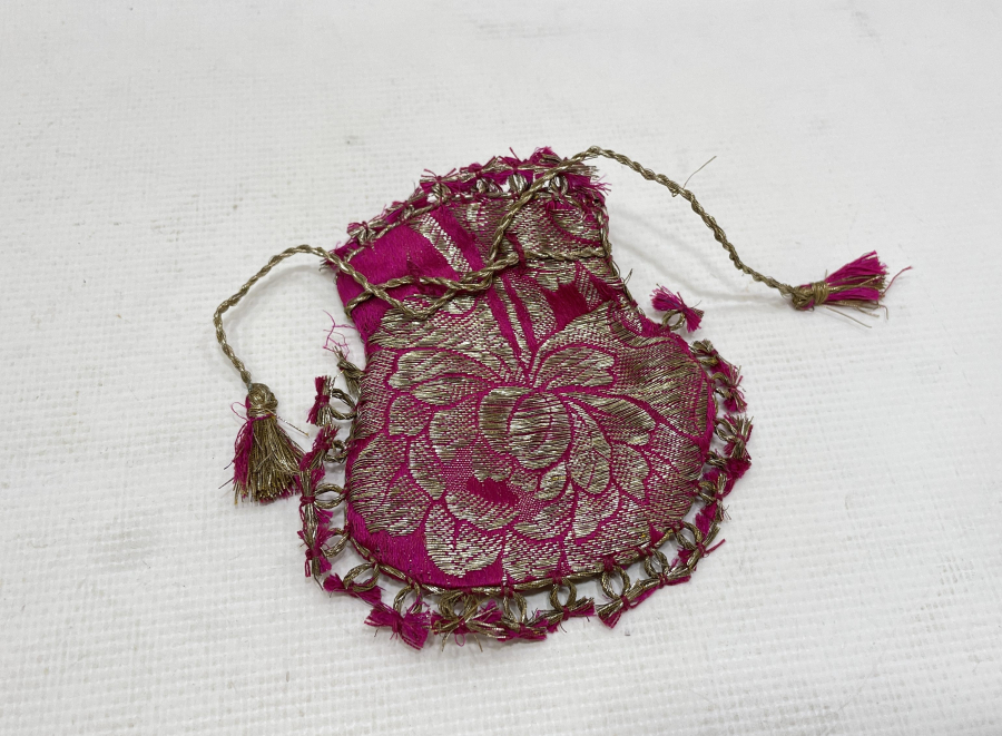 OSMANLI DÖNEMİ İPEK ELMASİYE KESE