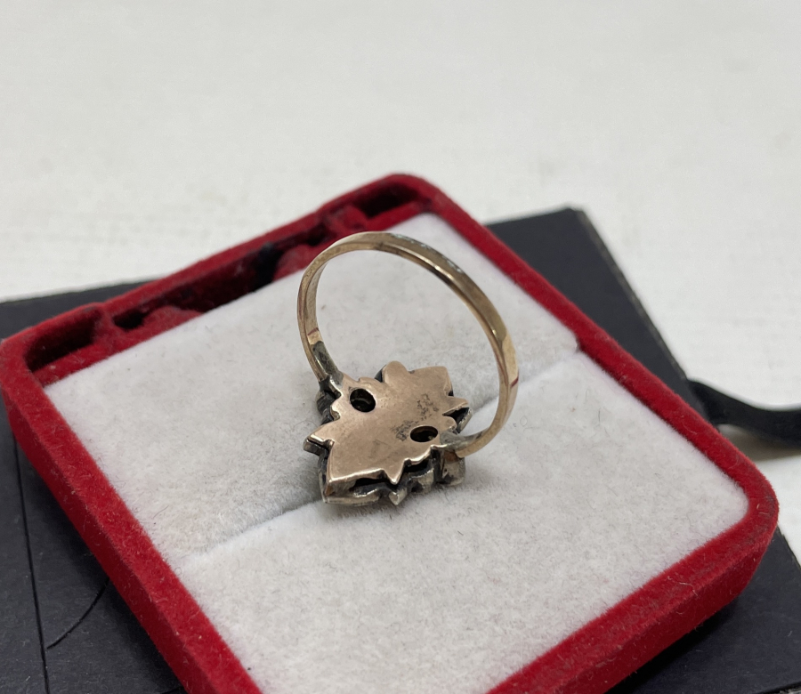 ÖZEL YAPIM ANTİKA ELMAS YÜZÜK