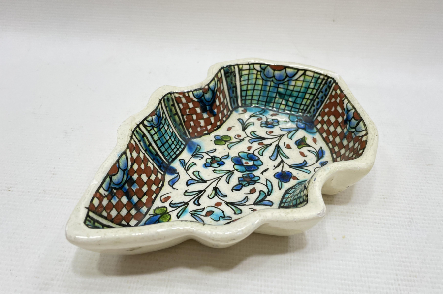 KÜTAHYA İŞİ EL BOYAMA KUBBELİ ANTİKA KÜTAHYA İFTARİYELİK - HURMALIK