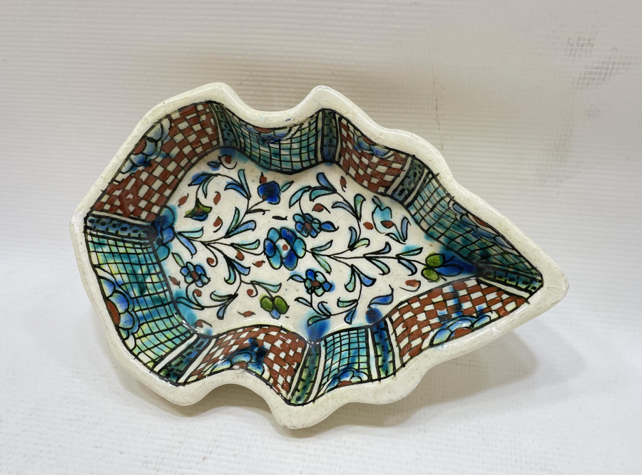 KÜTAHYA İŞİ EL BOYAMA KUBBELİ ANTİKA KÜTAHYA İFTARİYELİK - HURMALIK