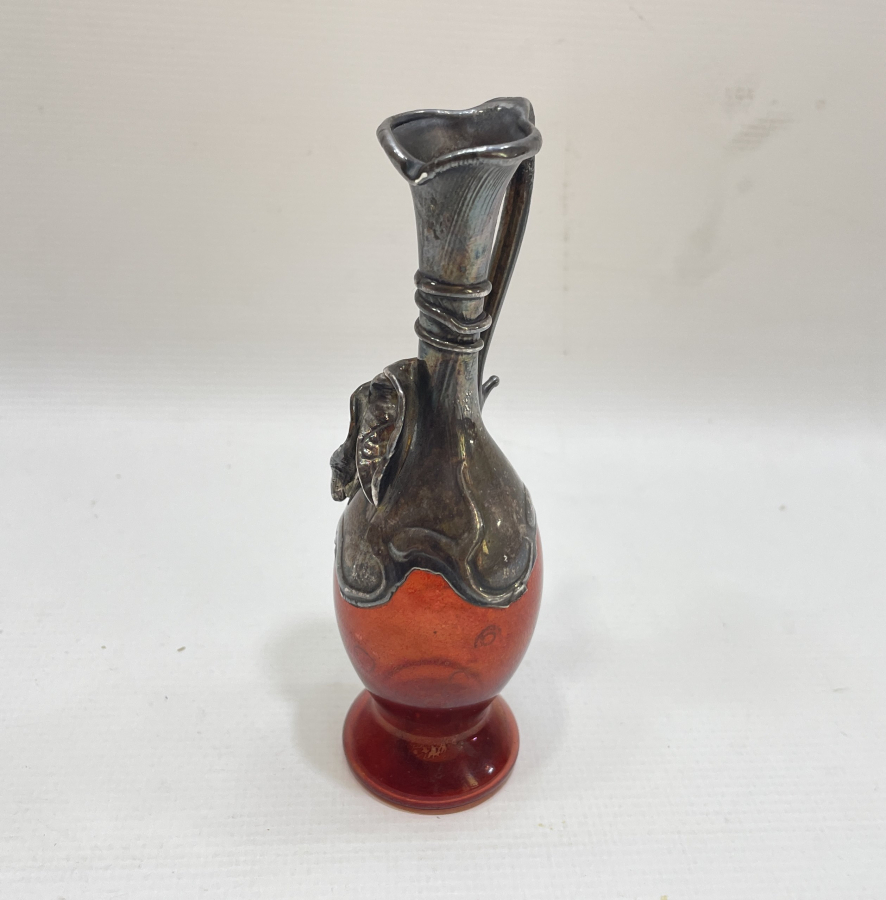 OSMANLI DÖNEMİ ÇOK NADİR GÜMÜŞ GEÇME KOPARMA CAMDAN MAMUL SİRKELİK