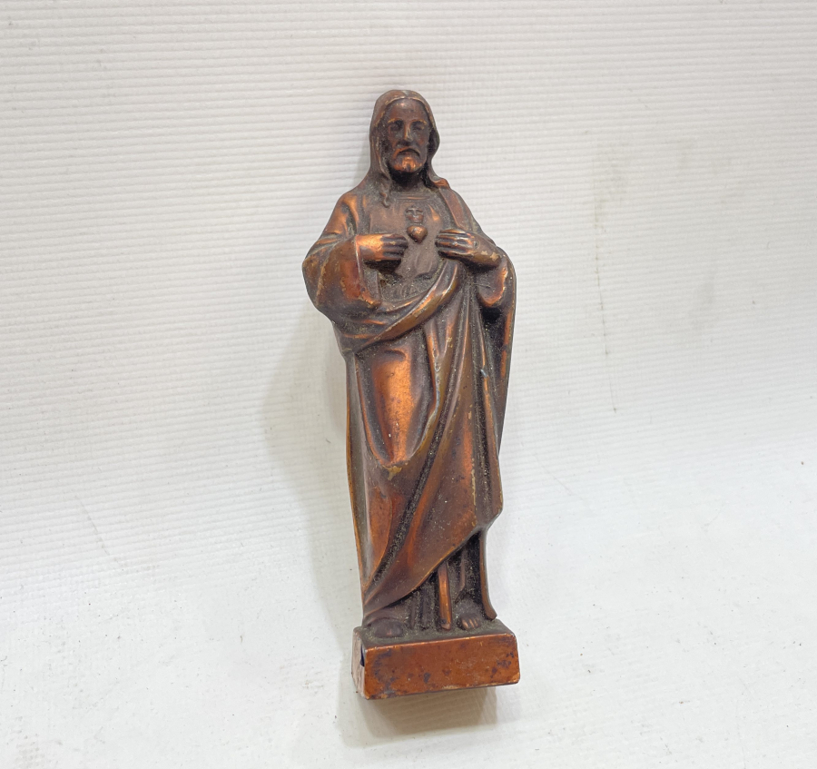 BRONZDAN MAMUL ANTİKA İSA FİGÜRÜ