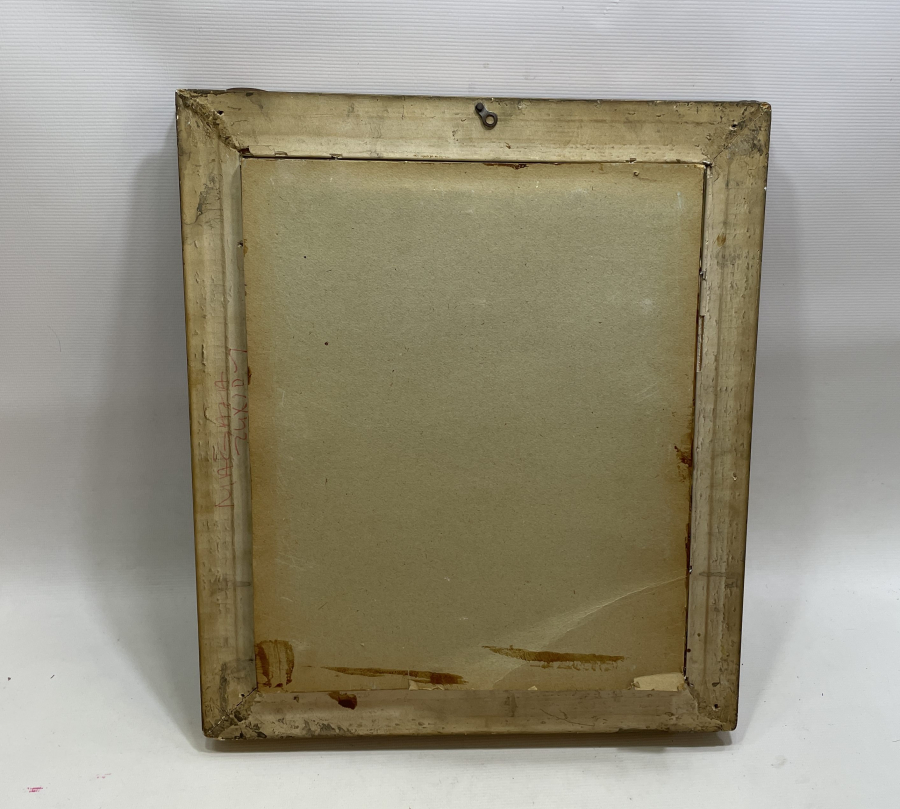 ORJİNAL ÇERÇEVESİNDE İPEK BASKI ANTİKA TABLO