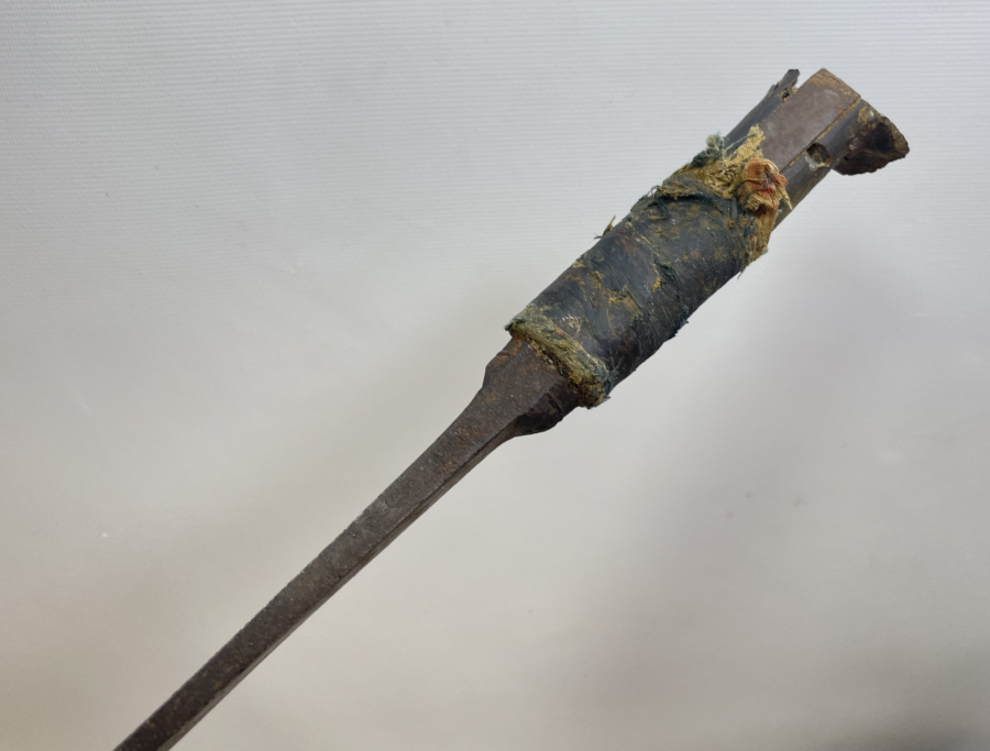 OSMANLI DÖNEMİ DEV BOYDA SAPI DERİ SARMA SÜVARİ YATAĞANI