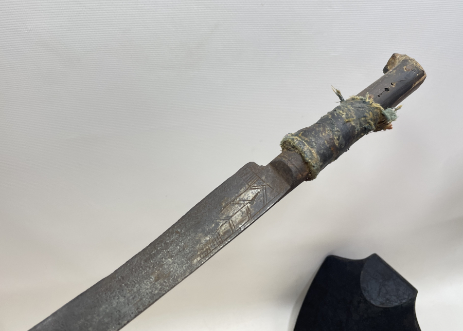 OSMANLI DÖNEMİ DEV BOYDA SAPI DERİ SARMA SÜVARİ YATAĞANI