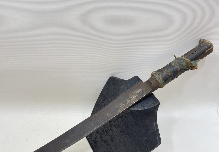 OSMANLI DÖNEMİ DEV BOYDA SAPI DERİ SARMA SÜVARİ YATAĞANI