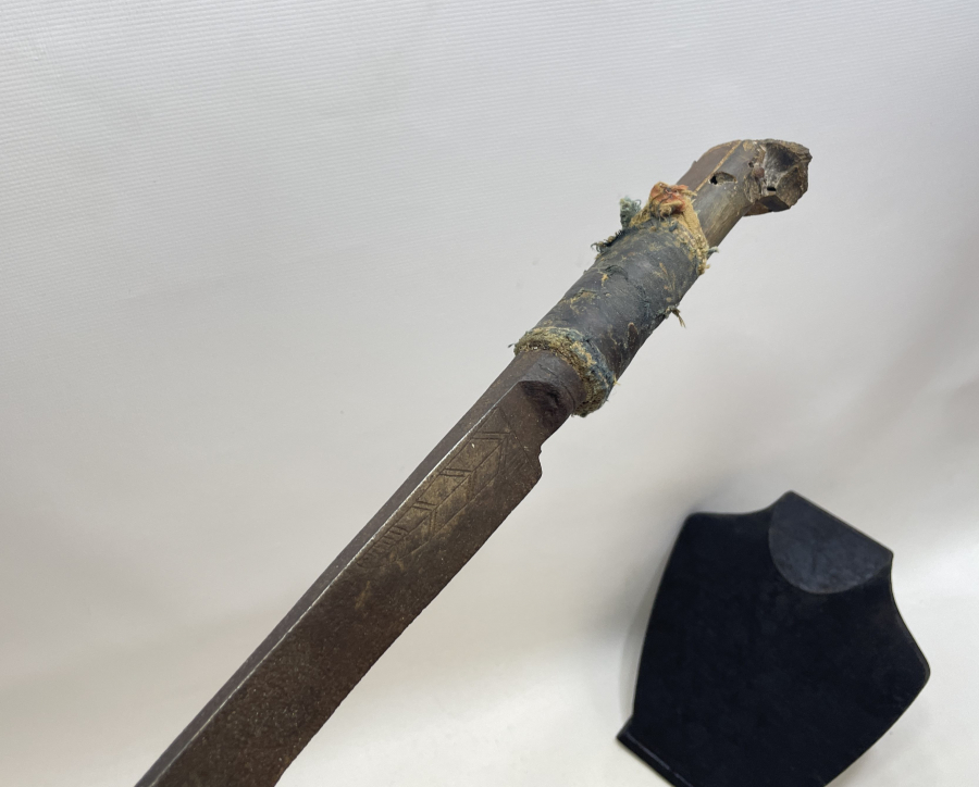 OSMANLI DÖNEMİ DEV BOYDA SAPI DERİ SARMA SÜVARİ YATAĞANI