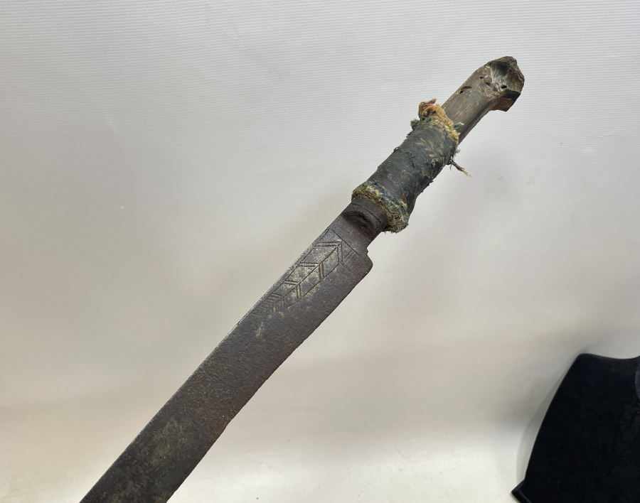 OSMANLI DÖNEMİ DEV BOYDA SAPI DERİ SARMA SÜVARİ YATAĞANI