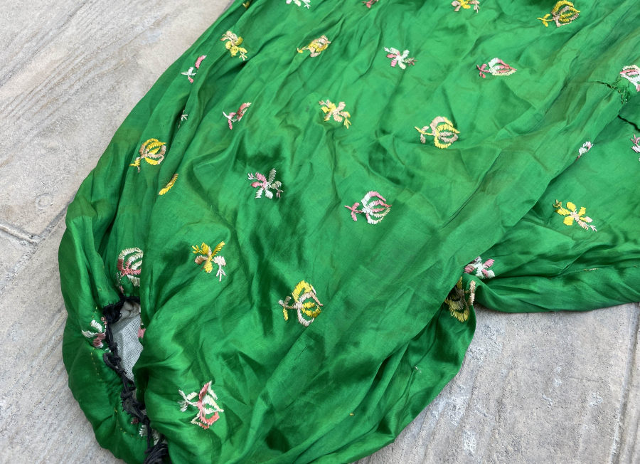 OSMANLI DÖNEMİ İŞLEMELİ İPEK ŞALVAR