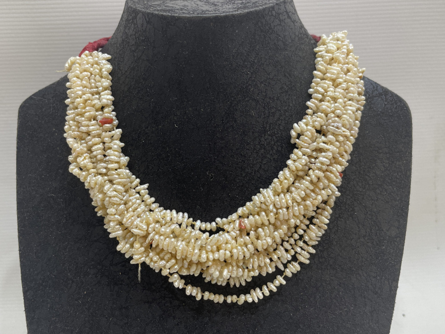 OSMANLI DÖNEMİ MERCANLI KUM İNCİ GERDANLIK