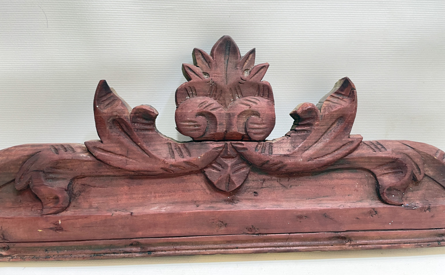 OSMANLI DÖNEMİ RUM İŞİ EL OYMA AHŞAP AYNA ÜSTLÜĞÜ