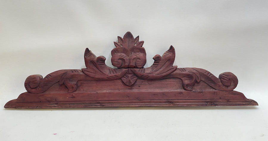 OSMANLI DÖNEMİ RUM İŞİ EL OYMA AHŞAP AYNA ÜSTLÜĞÜ