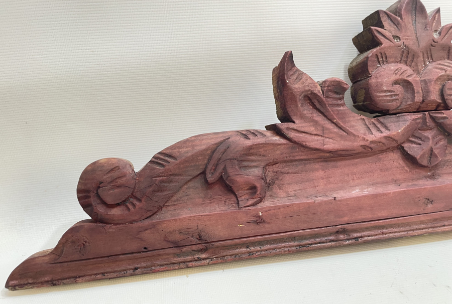 OSMANLI DÖNEMİ RUM İŞİ EL OYMA AHŞAP AYNA ÜSTLÜĞÜ