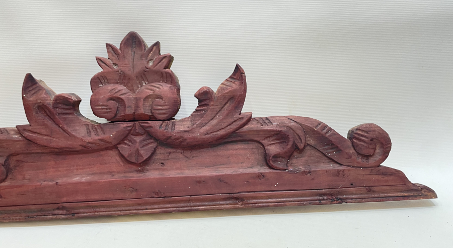 OSMANLI DÖNEMİ RUM İŞİ EL OYMA AHŞAP AYNA ÜSTLÜĞÜ