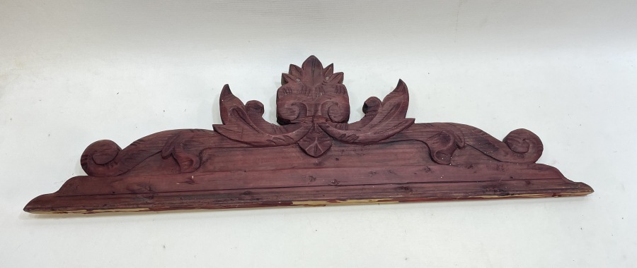 OSMANLI DÖNEMİ RUM İŞİ EL OYMA AHŞAP AYNA ÜSTLÜĞÜ