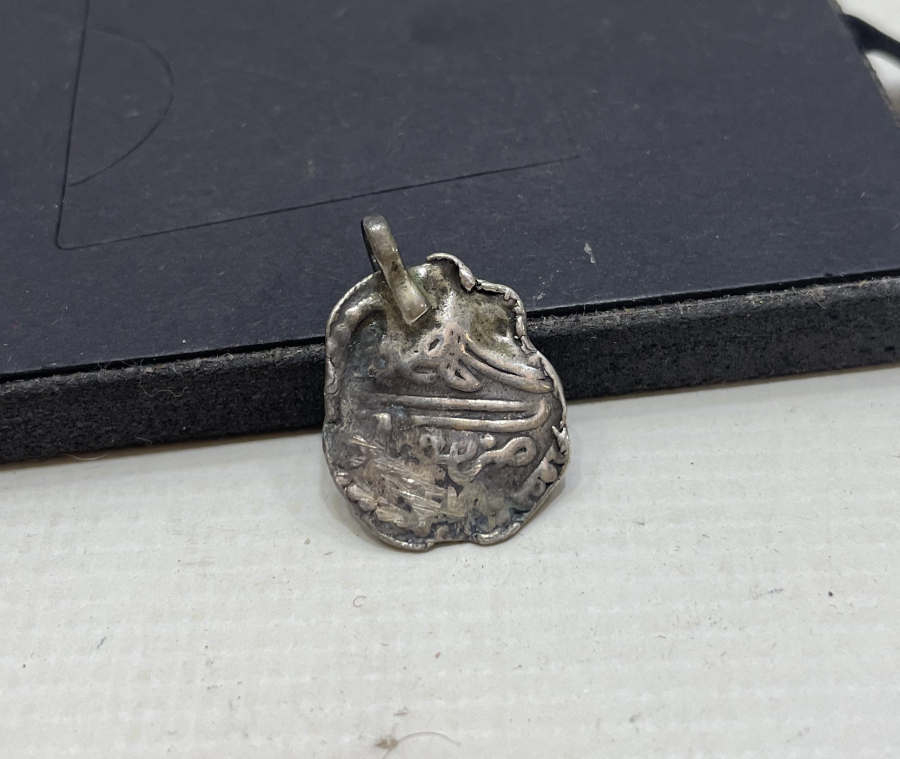 OSMANLI DÖNEMİ TUĞRALI GÜMÜŞ KOLYE UCU