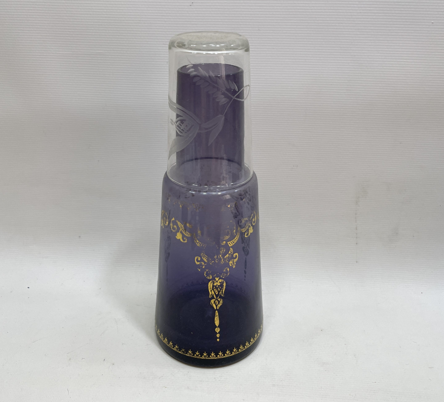 ÜZERİ ALTIN VARAKLI BARDAKLI GECE SÜRAHİSİ