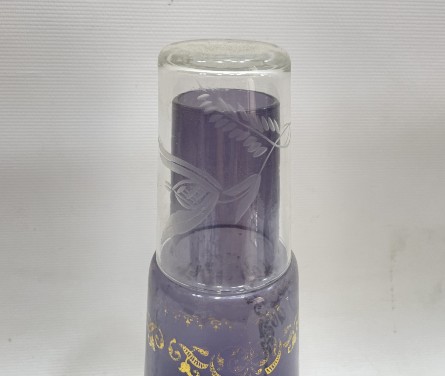 ÜZERİ ALTIN VARAKLI BARDAKLI GECE SÜRAHİSİ