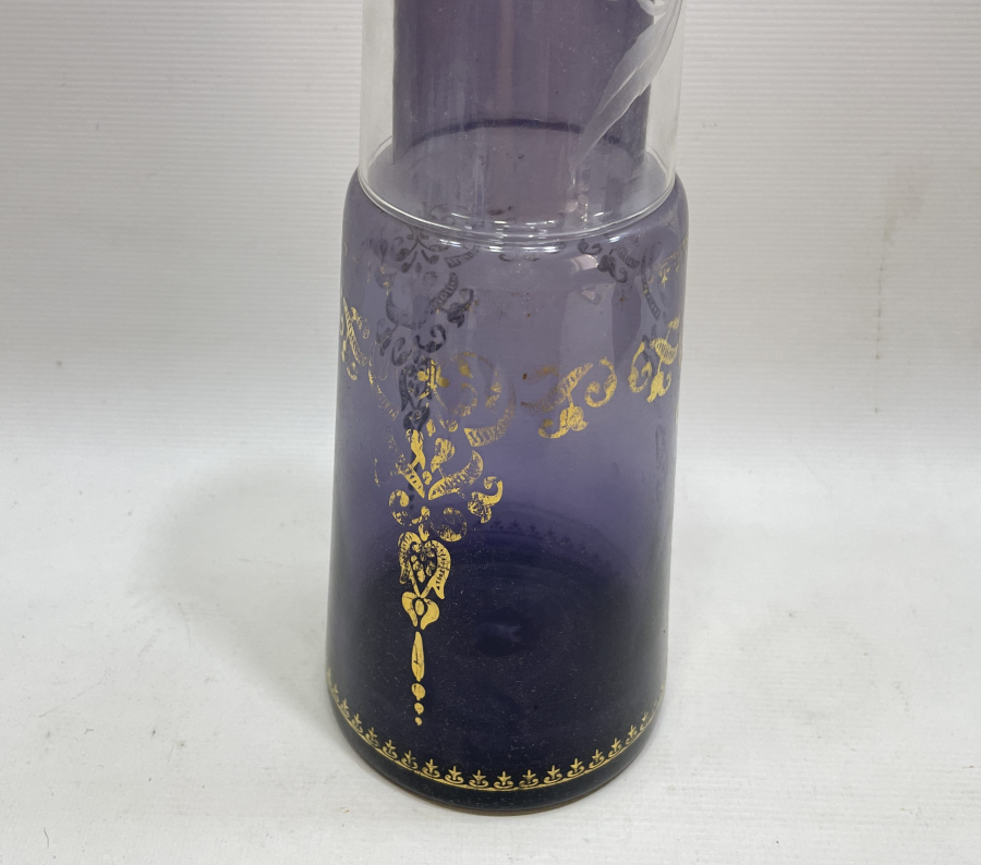 ÜZERİ ALTIN VARAKLI BARDAKLI GECE SÜRAHİSİ